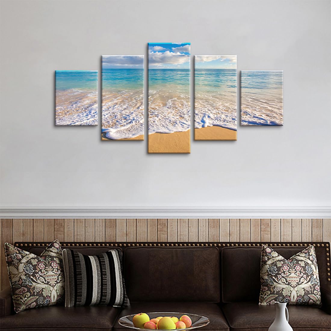 海景色 アートパネル 5枚セット キャンバス絵画 モダンインテリア 壁掛け Amazon.co.jp: Lift Gatherアートパネル 完成品 インテリア 海